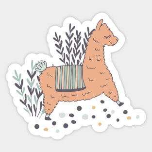 Sleepwalking Llama Sticker